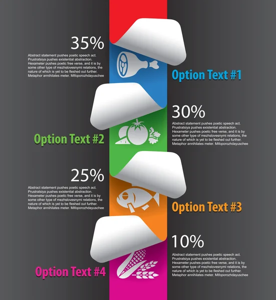 Uppsättning infografiska element — Stock vektor