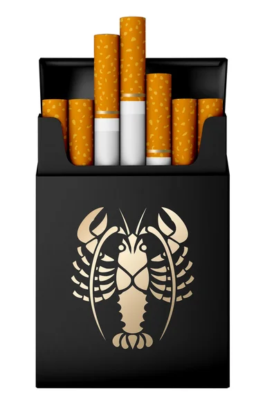 Flip-top hårt cigarett pack — Stockfoto