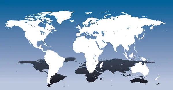 Imagen estilizada del mapa del mundo — Vector de stock