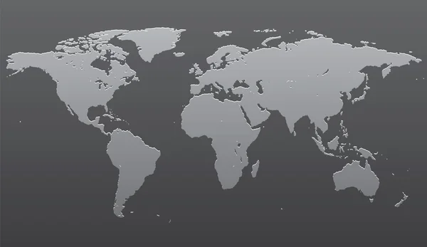Stilizált képe a világ Térkép — Stock Vector