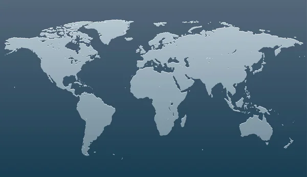 Imagem estilizada do mapa do mundo — Vetor de Stock
