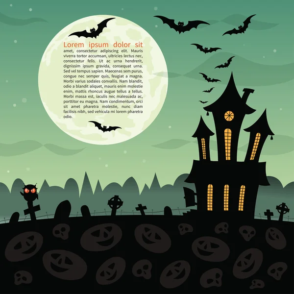 Sfondo festa di Halloween. Illustrazione vettoriale — Vettoriale Stock