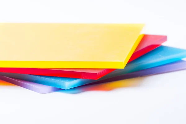 Plexiglass sheets colored — Stock Photo, Image