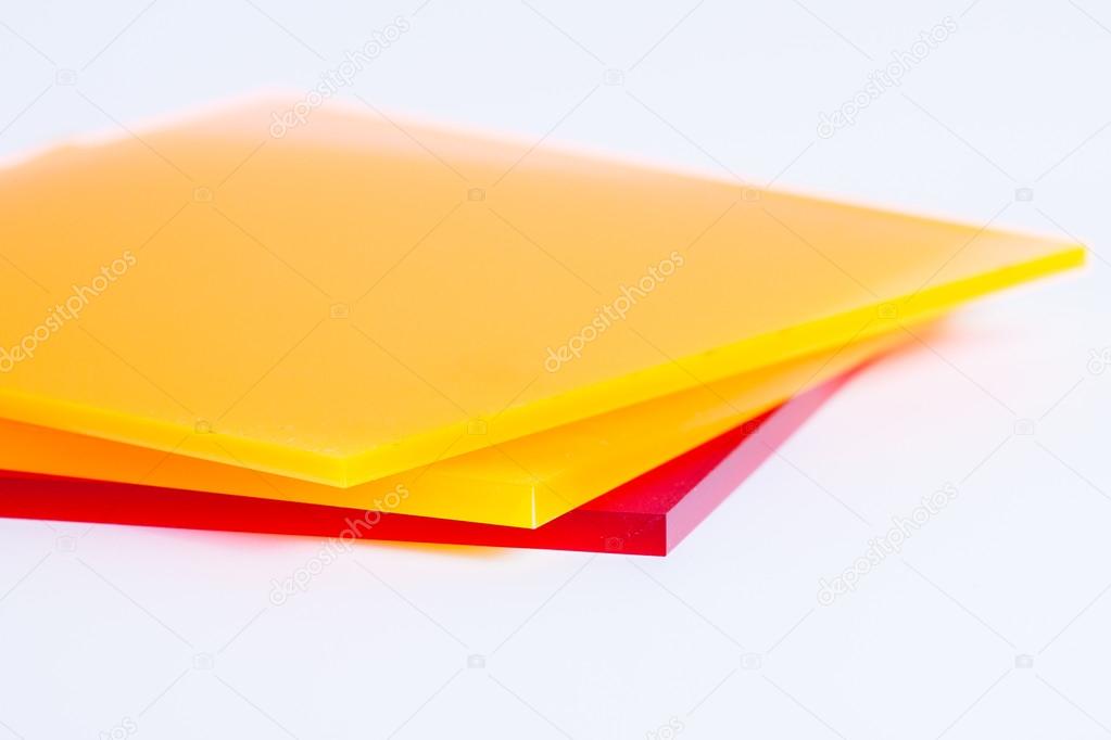 Plexiglass sheets colored