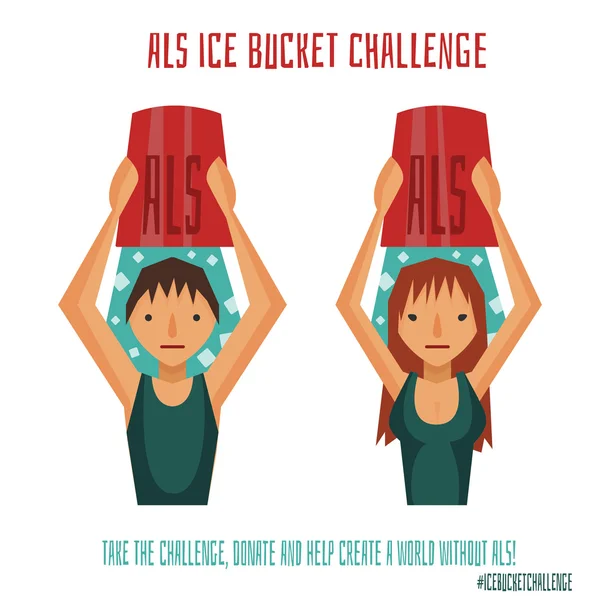 ALS Ice Bucket Challenge Stock Vector