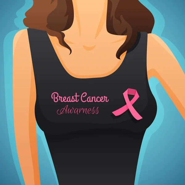 Breast Cancer — Stock Vector