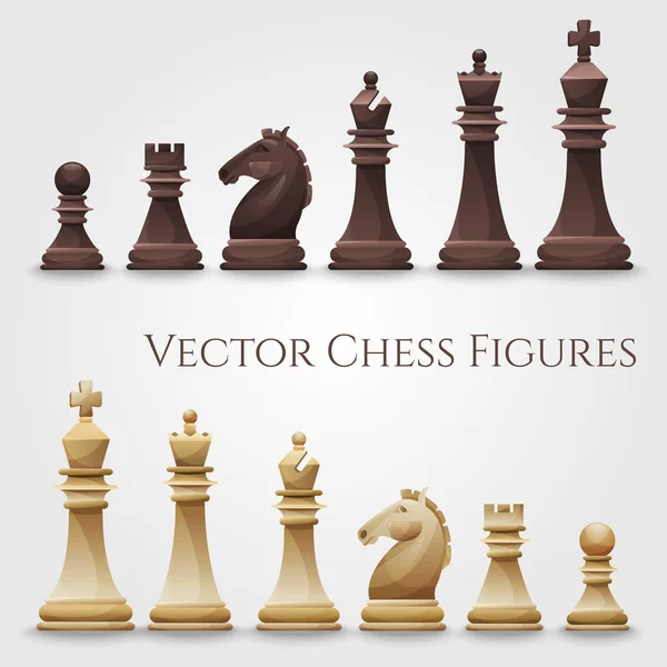 Vector Chess siffror — Stock vektor