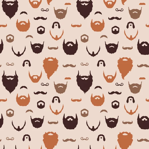 Beards and Mustaches pattern Royalty Free Stock Vectors