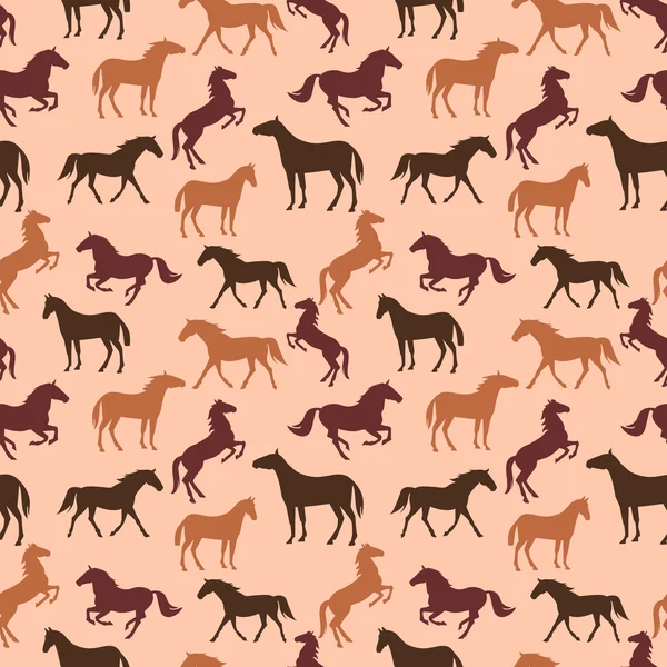 Horse seamless pattern — Stock Vector