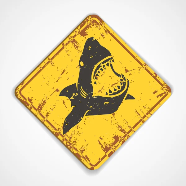 Placa de tiburón — Vector de stock