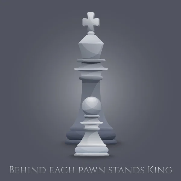 Šachy postavy ilustrace — Stockový vektor