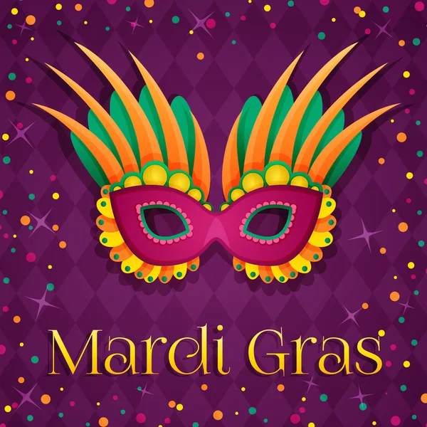 Karnaval pembe maske.