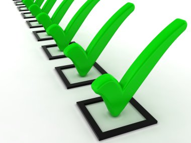 Yeşil onay kutusunu seçin