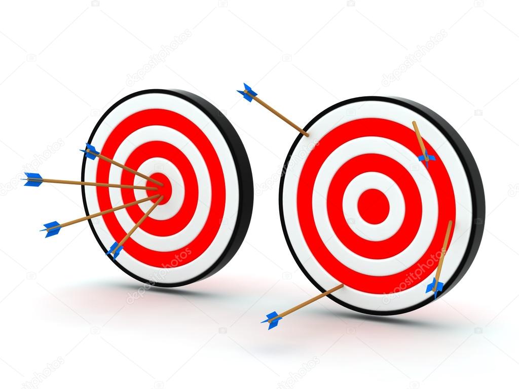 Arrows on target off target