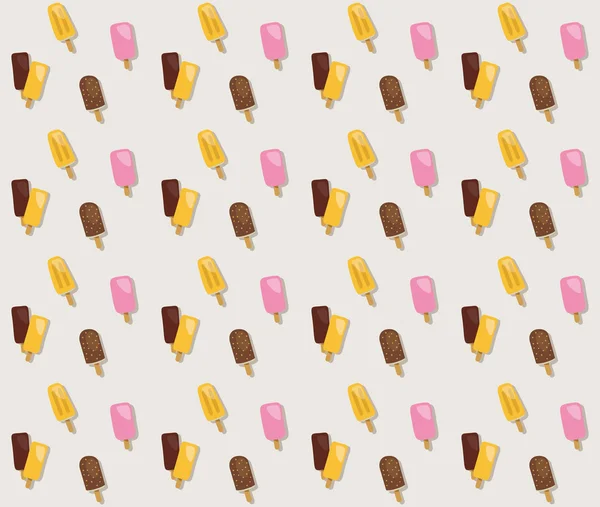 Icecream seamless pattern — Stock Vector