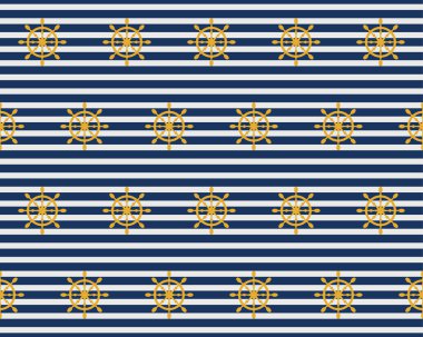 Dikişsiz deniz temalı desen