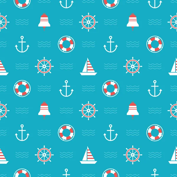 Dikişsiz deniz temalı desen