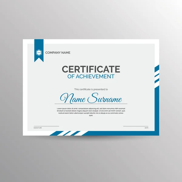 Başarı şablonu sertifikası