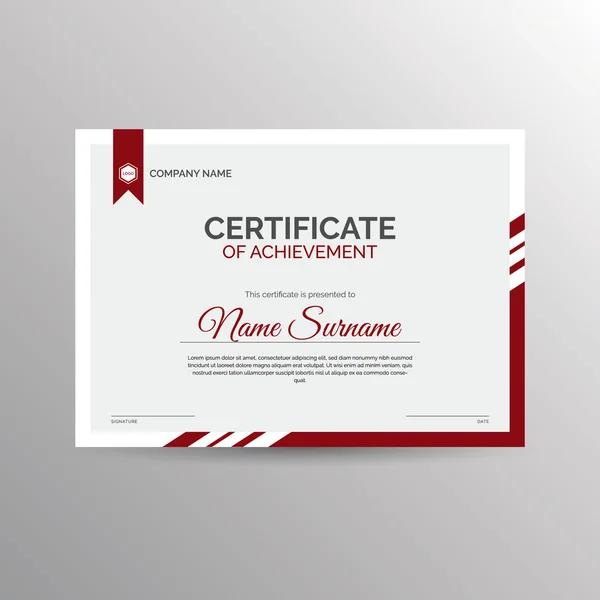 Başarı şablonu sertifikası