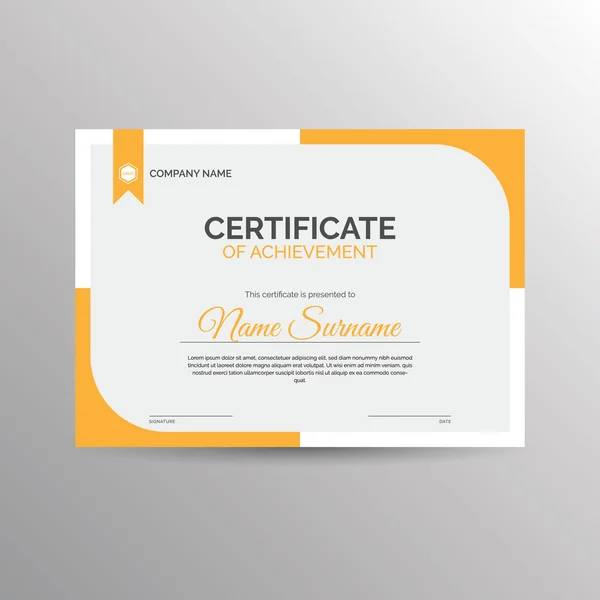 Başarı şablonu sertifikası