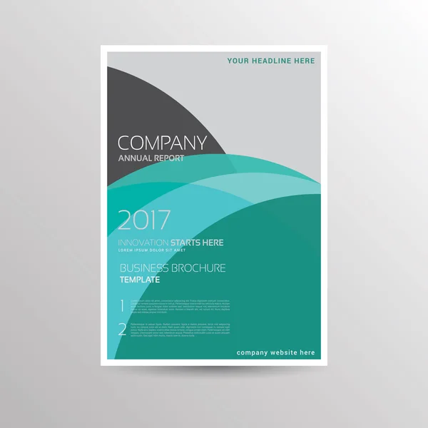 Modèle de brochure coloré — Image vectorielle