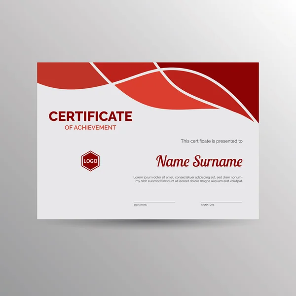 Başarı şablonu sertifikası