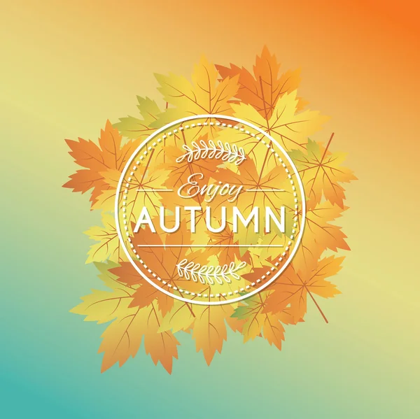 Sonbahar arka planda sıcak renkler