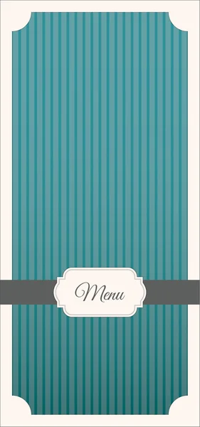 Menu elegante restaurante — Vetor de Stock