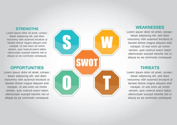 Swot. — Archivo Imágenes Vectoriales