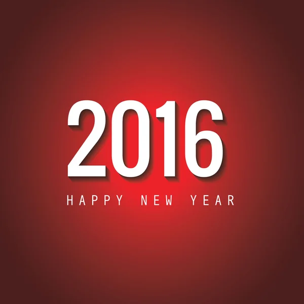 Nieuwjaarskaart 2016 — Stockvector
