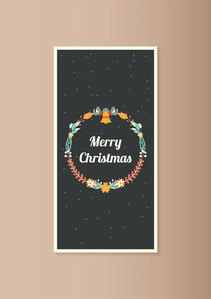 Christmas card template — Stock Vector