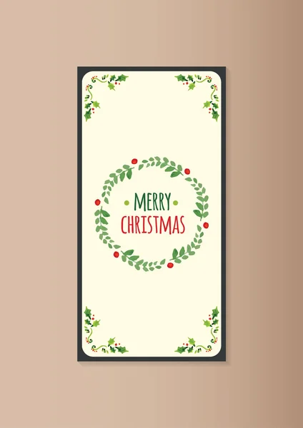 Christmas card template — Stock Vector