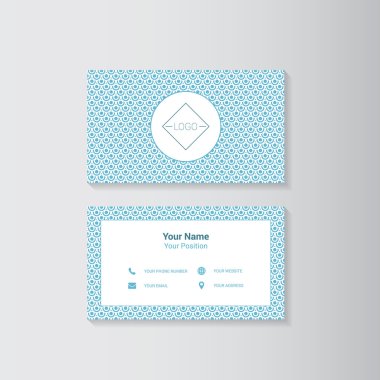 Kartvizit için basit geometrik şablon