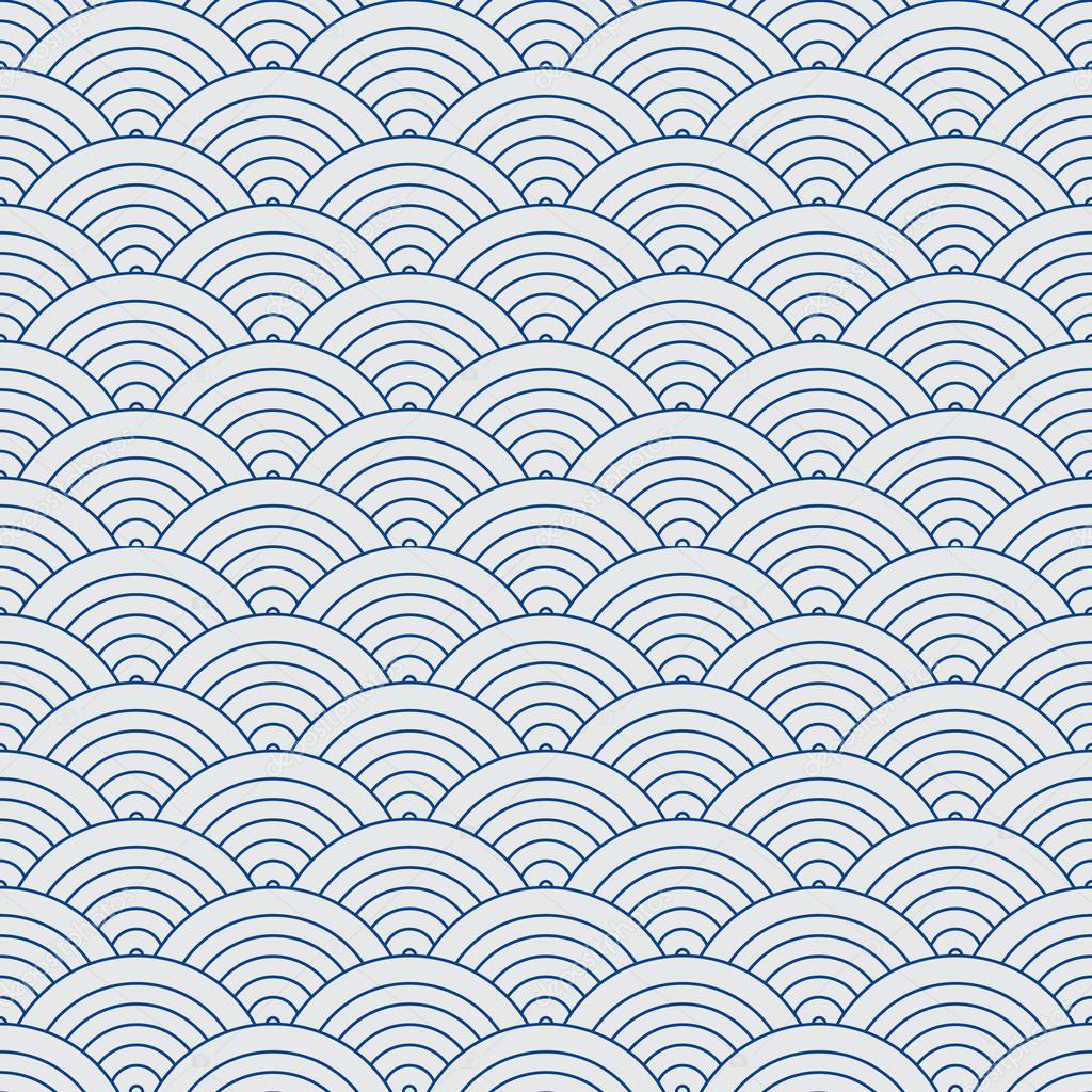 Seamless pattern japanese inspired