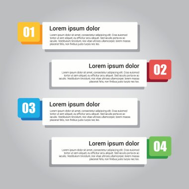Renkli Infographic afiş