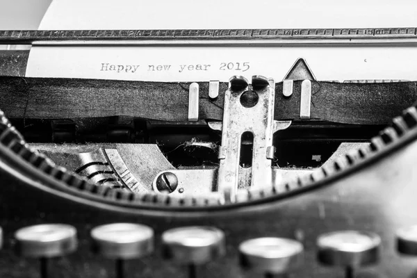 Gammal skrivmaskin - gott nytt år 2015 — Stockfoto