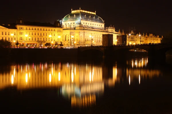 Teatro Nacional de Praga — Foto de Stock