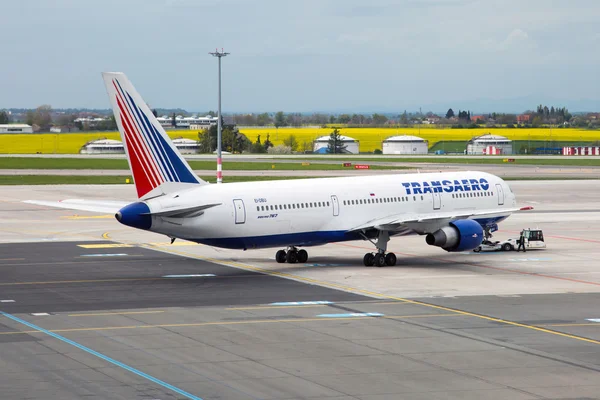 Companhias aéreas transaero — Fotografia de Stock