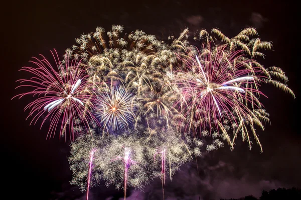 Fireworks - New Year celebrations — Stock Photo, Image