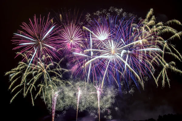 Fireworks - New Year celebrations — Stock Photo, Image