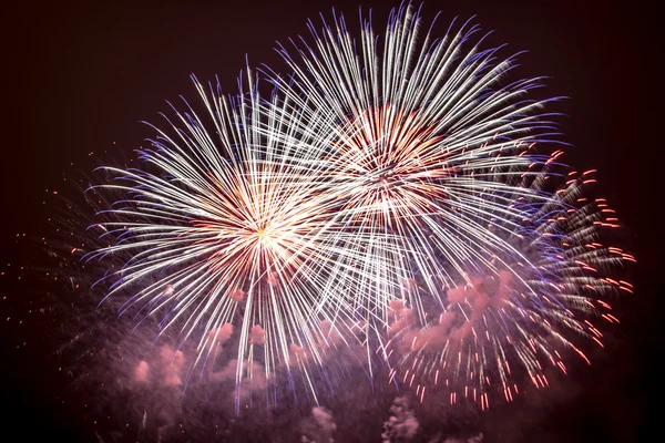 Fireworks - New Year celebrations — Stock Photo, Image