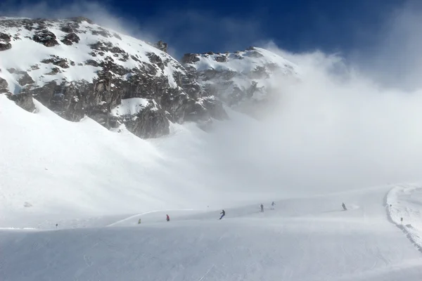 Alpi nevose invernali — Foto Stock