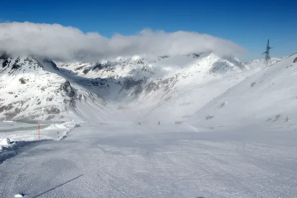 Inverno nevado Alpes — Fotografia de Stock