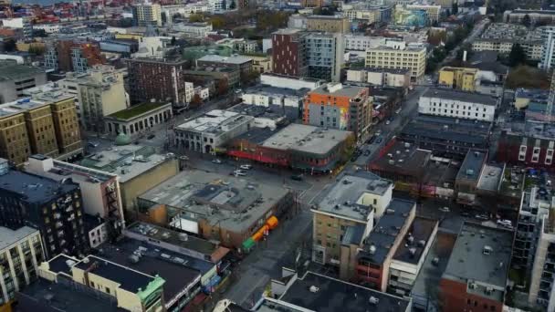 Vue Aérienne East Hasting Street Chinatown Vancouver — Video