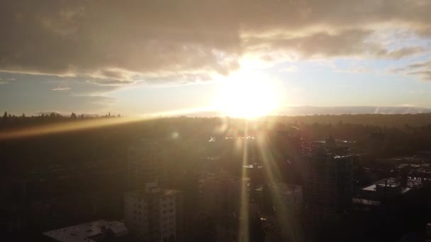 Сонце Дощ Ванкувері — стокове відео