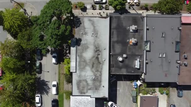 Kanada Mahallesindeki Çatıdan Aşağı Doğru Manzara — Stok video