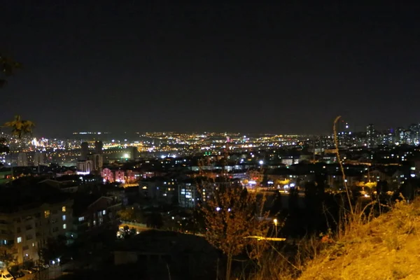 Night View City Cityscape Urban Travel Landscape Sky Modern Building — Stock Photo, Image