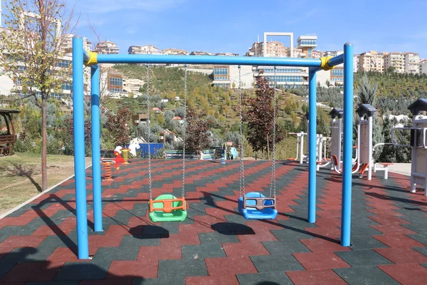 Equipment Fun Play Playground Childhood Park Child Colorful Kid Toy — Stock Photo, Image