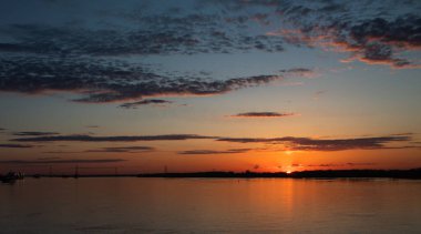 Montreal, Kanada 'da gün doğumu. Günaydın..