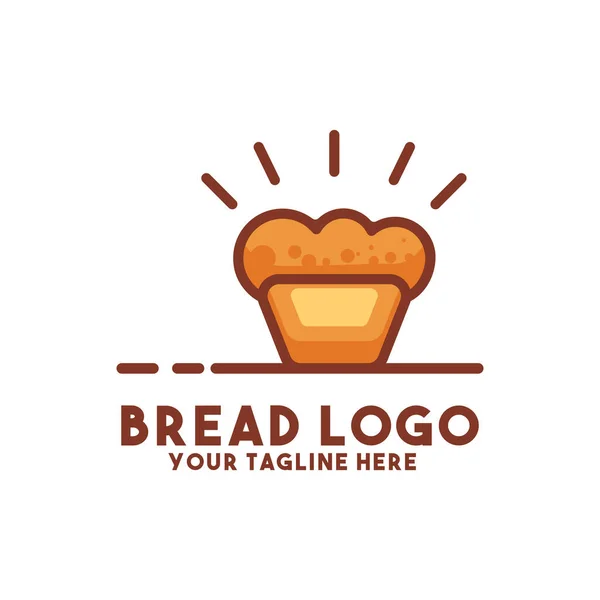 Logotipo Pão Design Conceito Moderno — Vetor de Stock